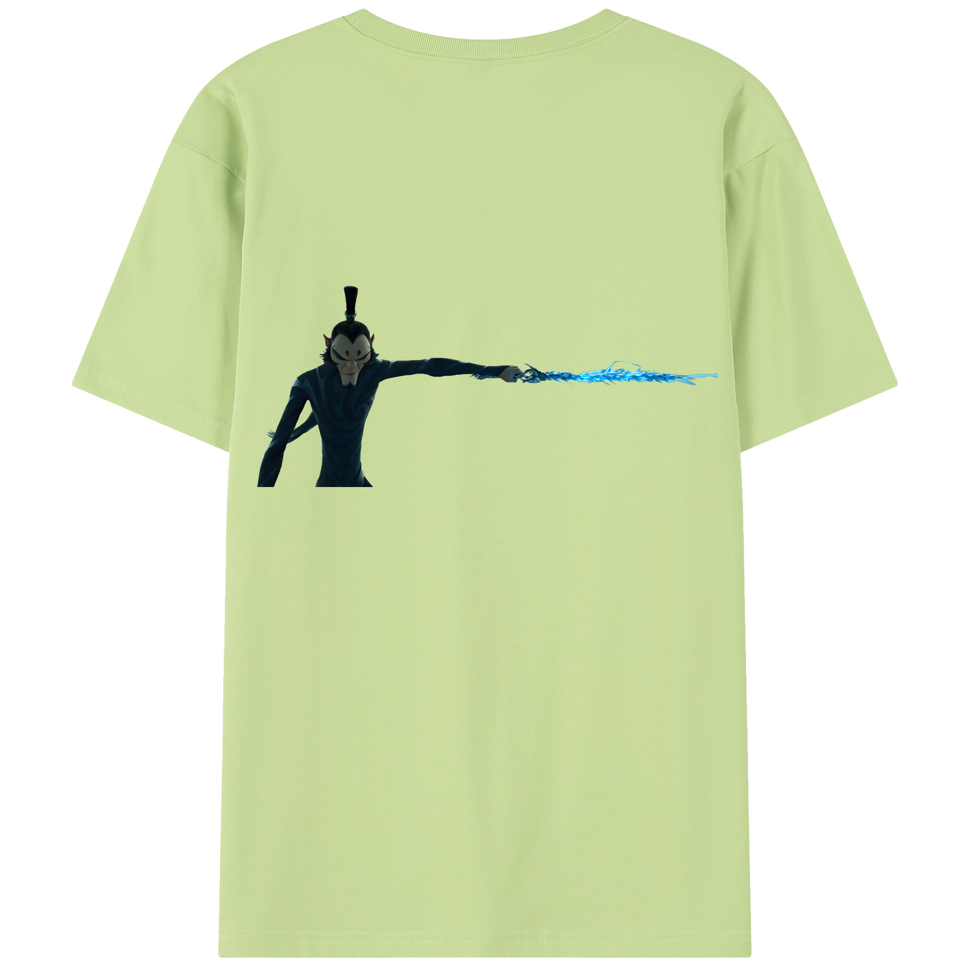 （画像用） Ne Zha 2 ナタ 魔童の大暴れ 綿100％半袖Tシャツ（背面プリント）